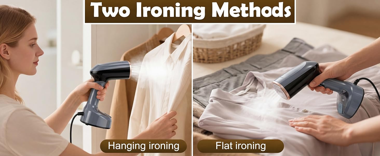 Ergonomic 45° Tilt Head – Comfortable One-Hand Steaming, Wrist-Friendly Design