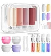 Muslish 21 Pack Travel Bottles for Toiletries, Leak-Proof TSA Compliant Silicone Travel Size Cont...