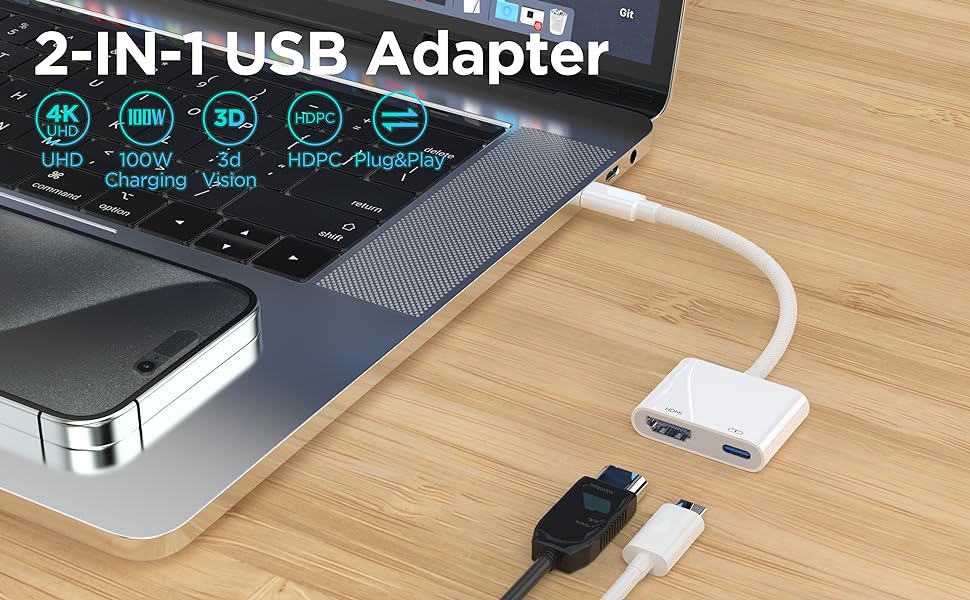 2-IN-1 USB-C Adapter