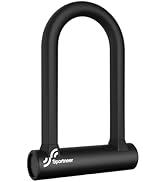 Sportneer Bike Lock - 17mm Shackle Heavy Duty Anti Theft Bike U Lock with 2 Keys - Bicycle U-Lock...