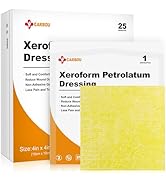Carbou 4"x4" Medical Xeroform Petrolatum Dressing, Non-Adherent Gauze Pads, Soft Fine Mesh Gauze ...