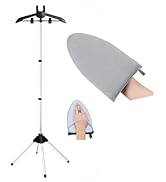 Clothes Steamer Stand Hanger with Steamer Ironing Glove for Steaming Clothes, Handheld Garment St...