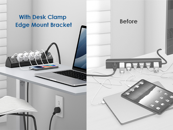 desktop clamp usb charger