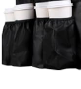 musbus Insulated Food Delivery Bag with Cup Holders/Drink Carriers Premium XXL, Great for Beverag...