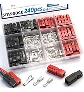 smseace 240Pcs 15/30/45 Amp Power Connectors 0.5-6mm² (20-10AWG) Quick Disconnect Power connector...