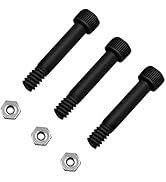 YAOAWE 3 Pack Pellet Grill Auger Motor Shaft Nut & Bolt Set Fit for Traeger, Pit Boss, Z-Grills, ...