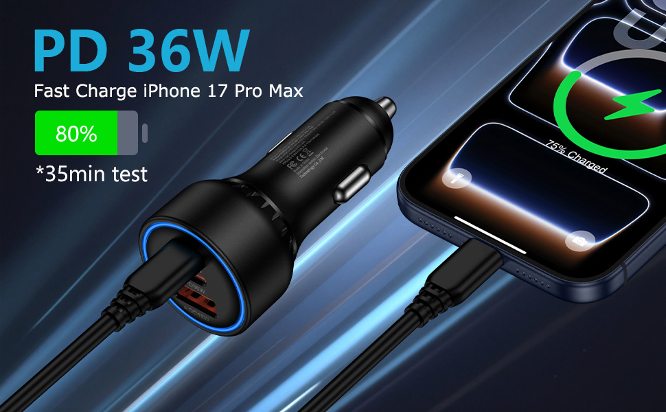 mutil ports car charger adapter FB90101