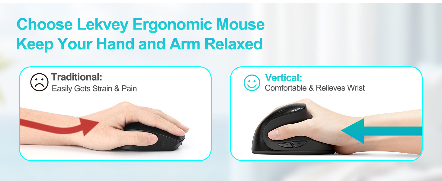 lekvey small ergonomic mouse