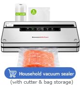 Intelligent vacuum sealer ((with cutter & bag storage)