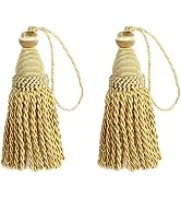 HedongHexi 2 Pack Tassel 24cm/ 9 Inch Key Tassel with Loops, Handmade Twisted Tassel Craft, DIY A...