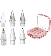 6 Pack Replacement Tips for Apple Pencil, No Wear Out Fine Point Tip for Apple Pencil 2nd Gen/1st...