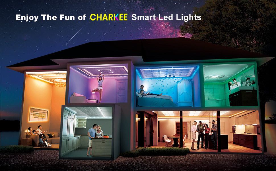 led strips lights for bedroom