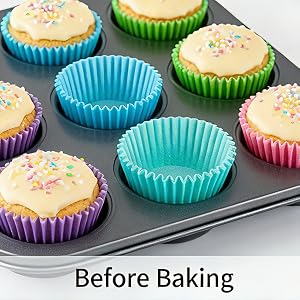 Rainbow Mini Cupcake Liners