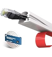 shinfly 3.28 FT Silicone Wall Cord Hider, Self-Adhesive Cable Hider for 1 Cord, Flexible Wire Cov...