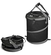 Tirrinia Pop-Up Collapsible Cooler Bag - Insulated, Lightweight with Built-in Cup Holder | Leak-P...