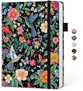 Taja Pretty Lined Journal for Women, Aesthetic Cute Hardcover Leather Journal for Writing, A5 Col...