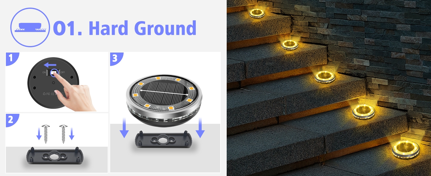 solar walkway lights