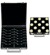Pet Hair Grooming Clipper Blade Case, 14 Slots, Black