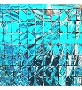 Light Blue Backdrop Party Decoration Metallic Square Blue Foil Fringe Curtain Photo Booth Props f...