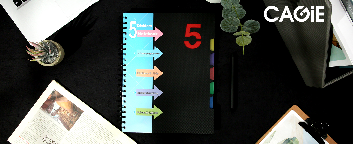 5 SUBJECT NOTEBOOK WIDE RULED