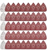 maierke 55 PCS Sanding Pads for Black and Decker Mouse Sanders 12 Hole Hook and Loop-60 80 120 15...