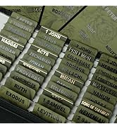 UPAFEXXI-Laminated Bible Tabs (Black and Gold Foil Embossed Lettering), Bible Tabs for Women and ...