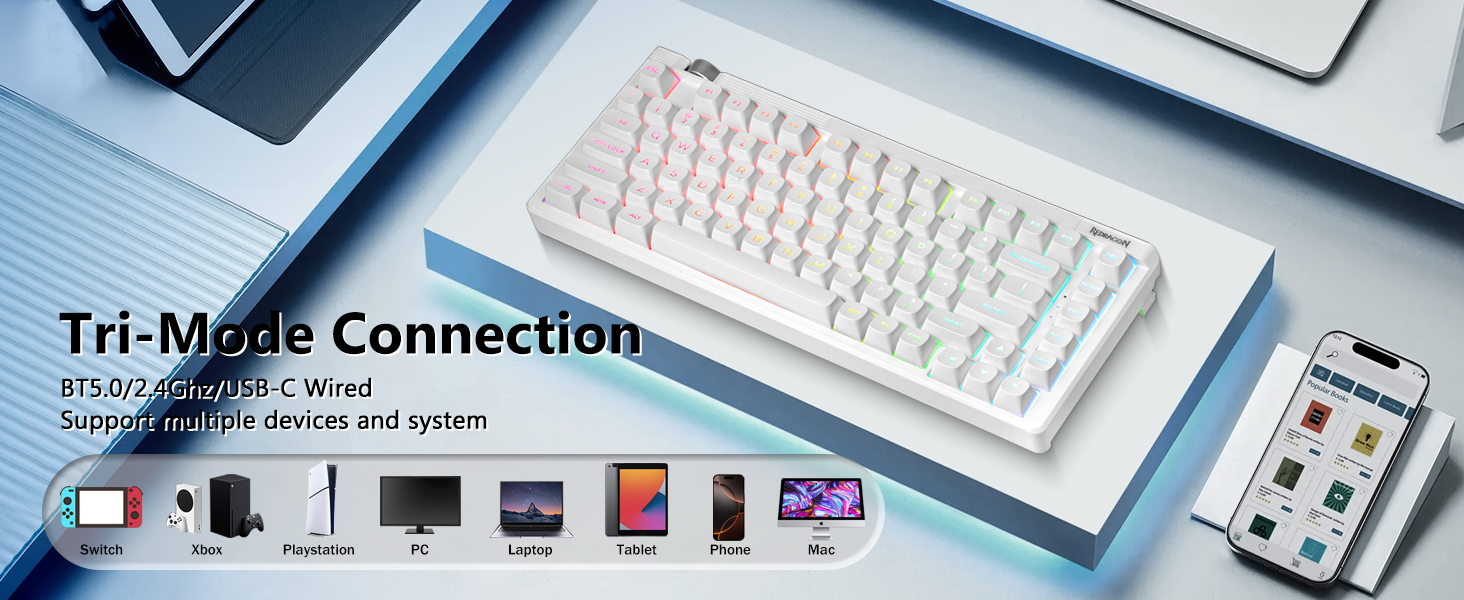 Tri-Mode keyboard