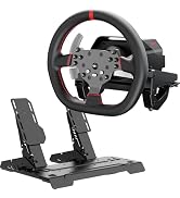 PXN V10 Ultra Direct Drive Racing Wheel, 3.2Nm Force Feedback | Hall Effect Metal Pedals, 4 Alumi...