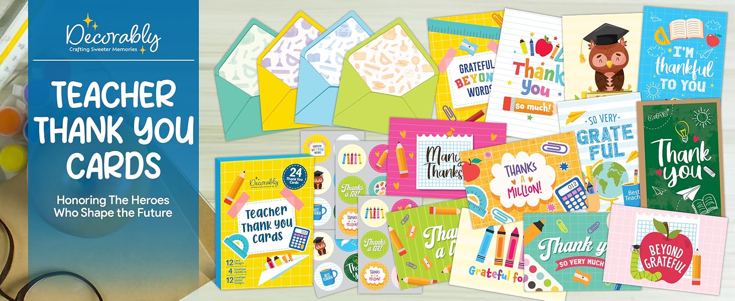 teacher thank you cards