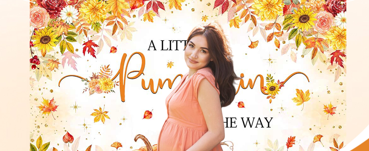 a little pumpkin is on the way backdrop
