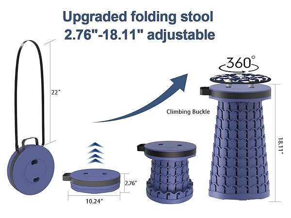 pop up stool,portable stool,foldable stools for adults,camping stool,collapsible chair
