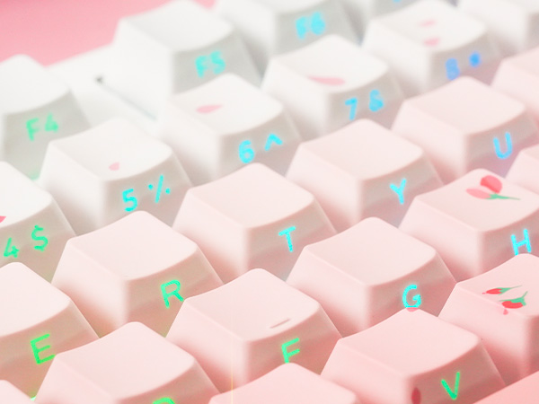 SIDE-ENGRAVED PBT KEYCAPS