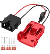 Kzreect Battery Adapter Compatible with Milwaukee 18V Battery, Conversion Kit with Fuse Holder an...
