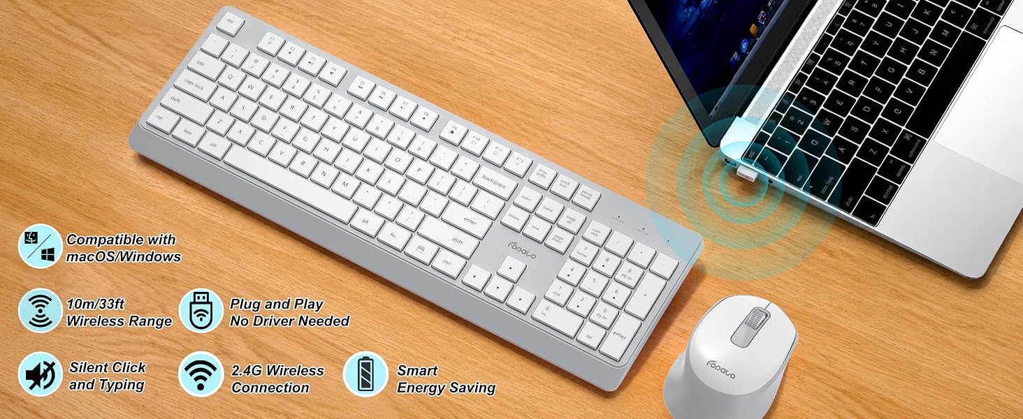 wireless keyboard and mouse combo