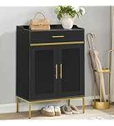 HOOBRO Shoe Storage Cabinet, 5-Tier Shoe Cabinet with Drawers, 36.6'' Tall Large Shoes Rack Organ...