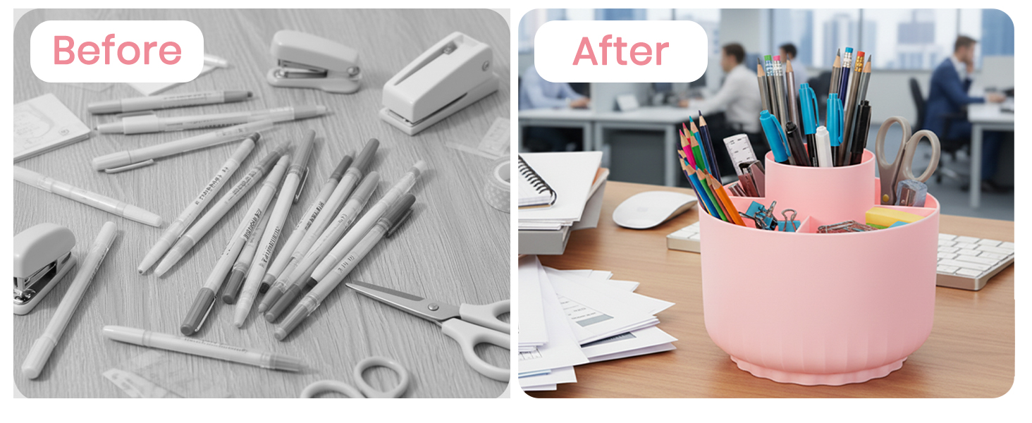 Pink Desk Accessories