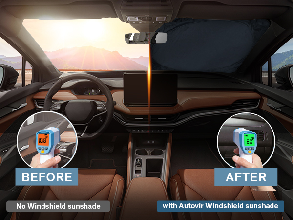 sunshade visor windshield window cover UV heat reflective privacy curtain blackout automotive