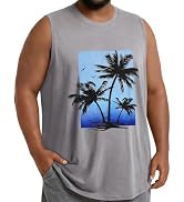 Big and Tall Shirts for Men Tank Tops Graphic Sleeveless Plus Size Tops | ADOREJOY Big and Tall C...