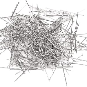Straight Pins Durable Stainless Steel Dressmaker Pins Straight Pins Sewing with Plastic Boxes