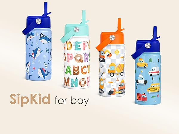 SANDJEST Kid Water Bottle 12oz