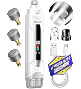 Whisper-Quiet Dog Nail Grinder, 50% More Powerful 6-Speed Pet Nail Trimmer with LED Display & 4 L...