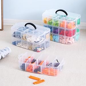 stackable storage bins with lids