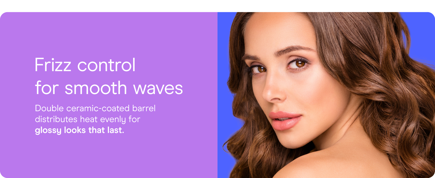 Conair ceramic curling iron hair 1.25 1 1/4 inch barrel styling even heat dual voltage setting