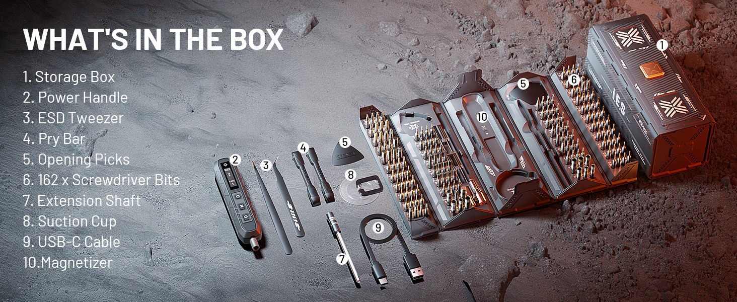 181 in 1 screwdriver drill bit set