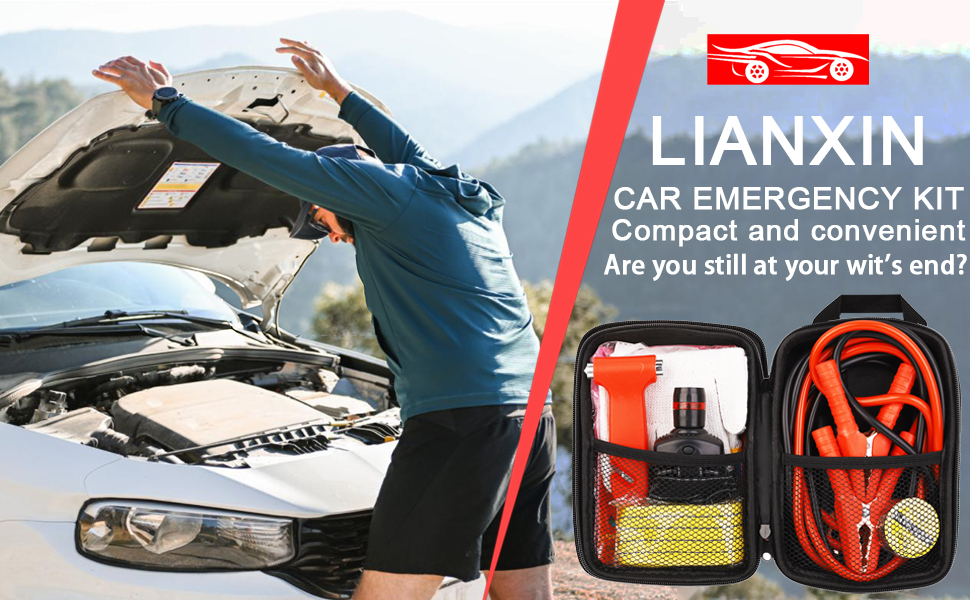 Man Repaired with Car Roadside Emergency Kit