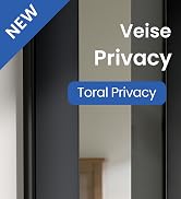 Veise 10 Pack Door Handles Interior, Privacy Door Levers Lock Keyless for Bedroom, Bathroom