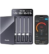 GoveeLife Digital Meat Thermometer Wireless with 4 Probes, WiFi Bluetooth Food Thermometer for Co...