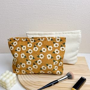 floral makeup bag
