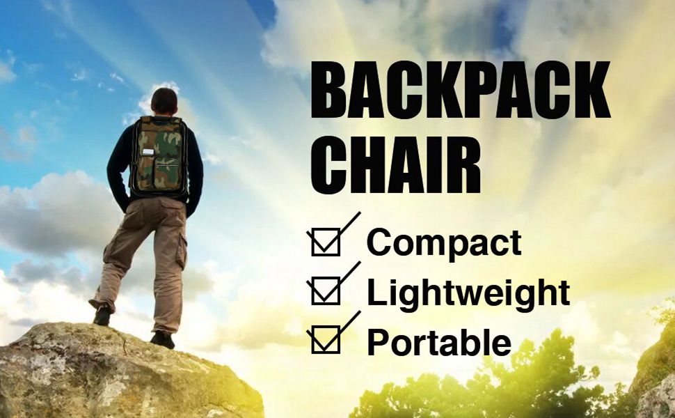 Outdoor backpack stool,the best outdoor !
