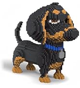 alltogetho Celebrate Your Love for Dogs with a 9inch Long Dachshund Model Micro Mini Building Blo...